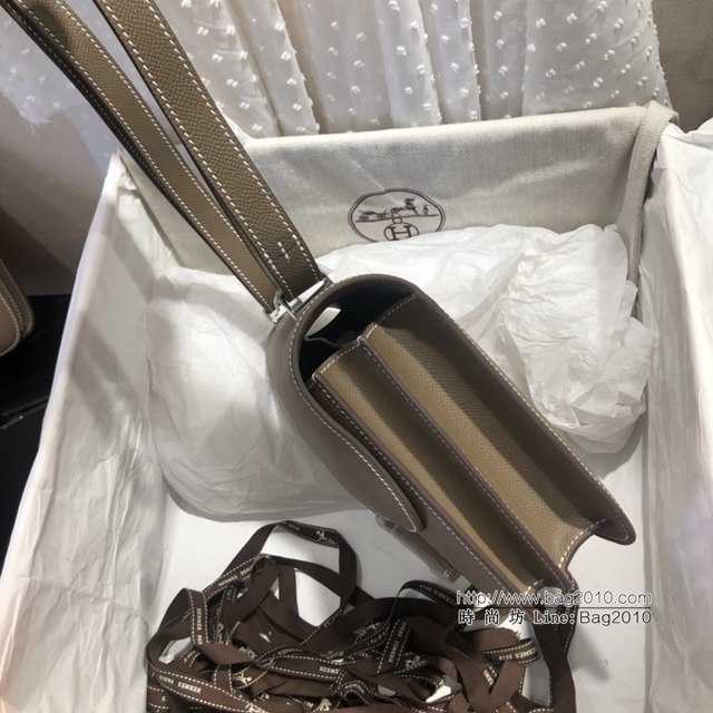 Hermes空姐包 愛馬仕Constance方胖子半手工 Epsom掌紋小牛進口皮 Hermes單肩斜挎包  tdh2107